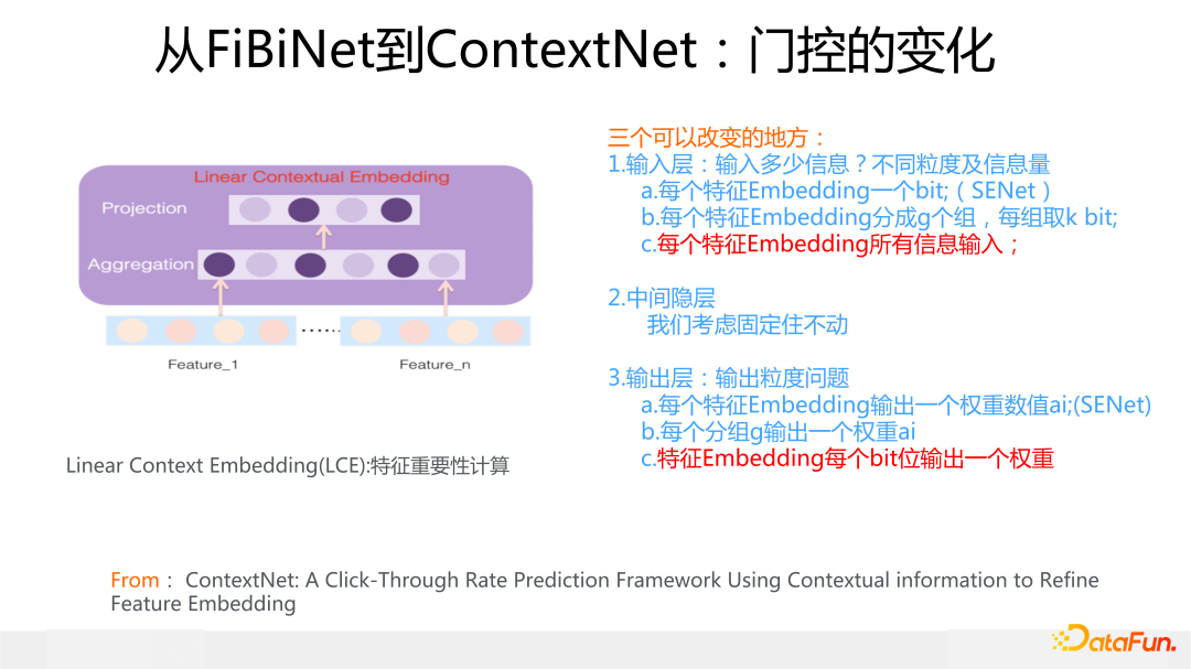 从FiBiNet到ContextNet：门控的变化