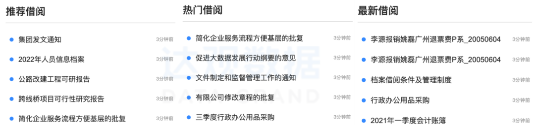 档案智能推荐实现推你所想，提高人效
